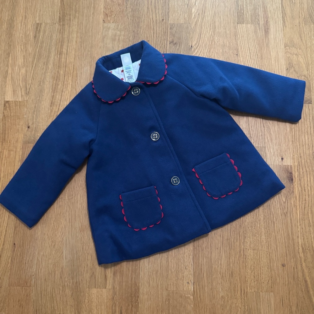 Little Me 18 MONTHS Navy Blue Pea Coat